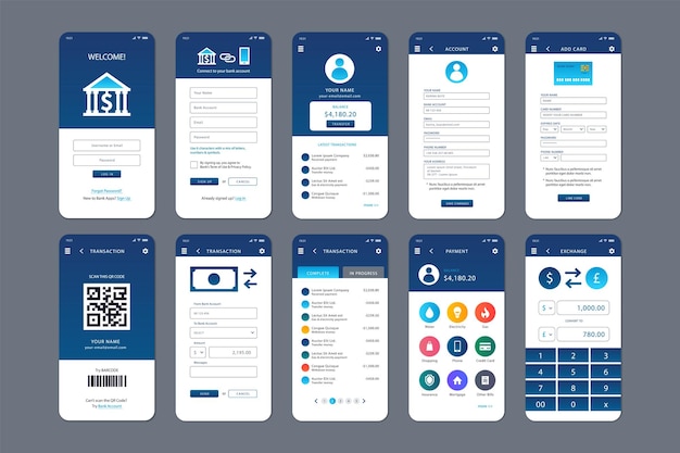 Для мобильной платформы доступна новая коллекция банковских шаблонов.