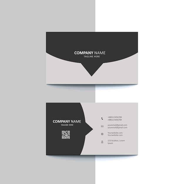 Vector new business card design