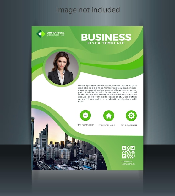 Vector new business flyer design