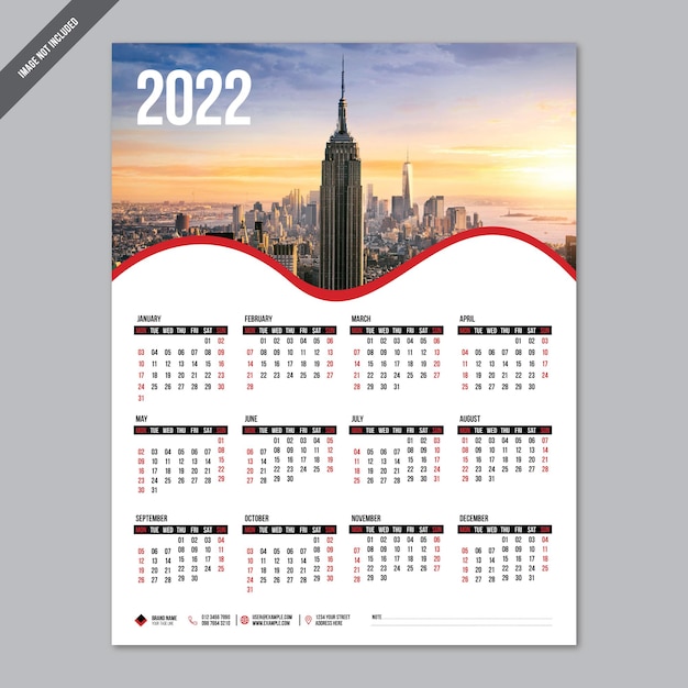 新しいカレンダーデザイン2022