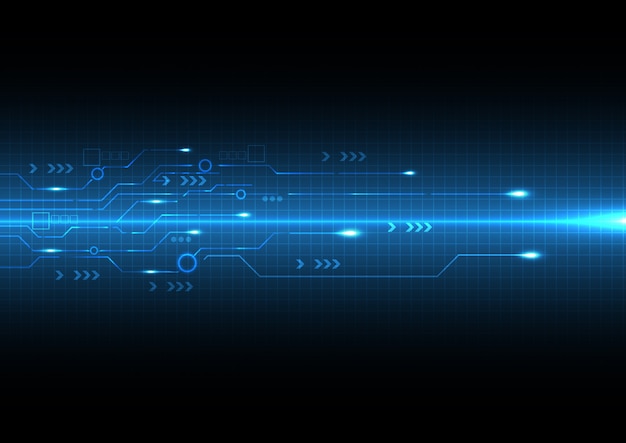 Nuovo sfondo di tecnologia stile circuito