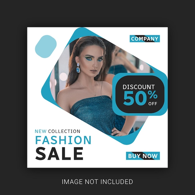 New collection fashion sale social media and instagram post template