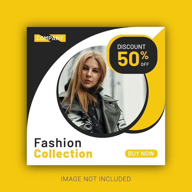 New collection fashion sale social media or instagram post template