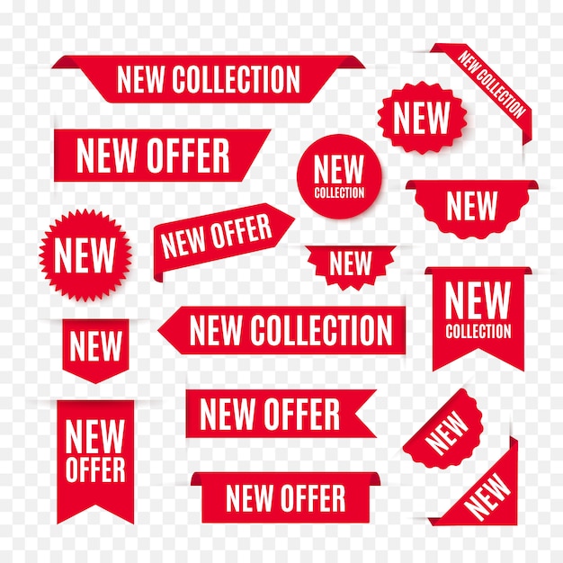 New Collection Offer Tags and Labels