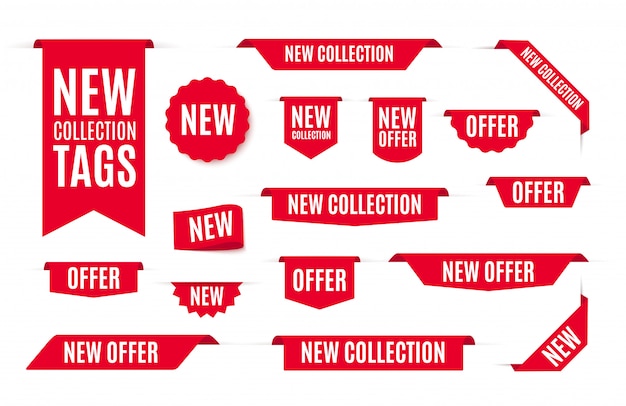 New collection offer tags and labels.