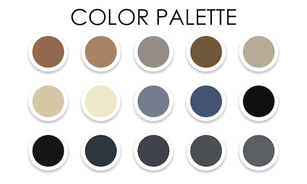 New color palette 2023. Vector illustration