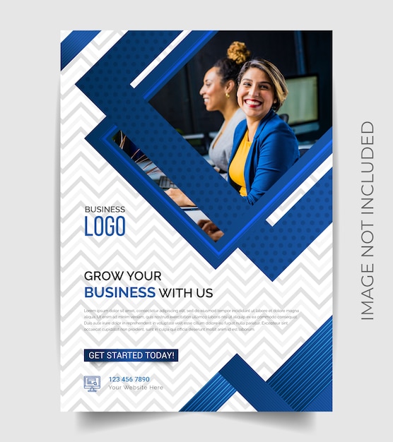 Vector new company profile cover design template