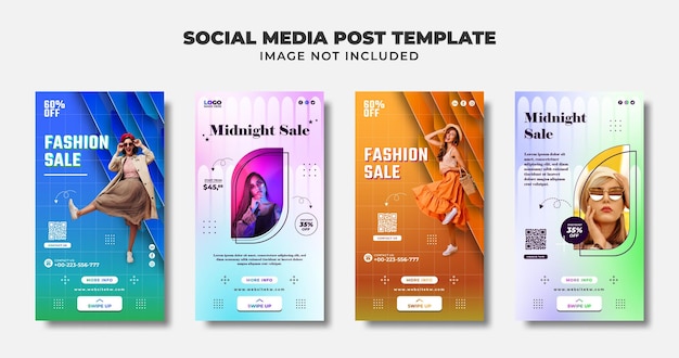 New Concept Fashion Sale Social Media Story Flyer And Banner Template For Promotion