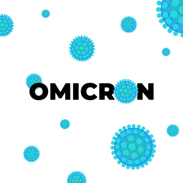 Nuovo ceppo di coronavirus omicron variante mutata del virus corona della malattia da infezione respiratoria covid