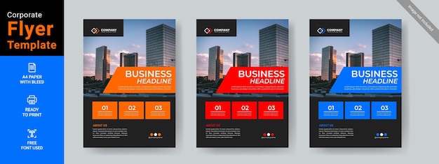 New Corporate Business Flyer Template Design Print Ready Easy Edit