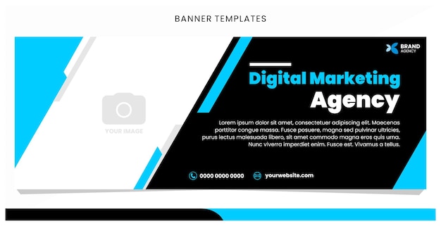 Vettore nuovo modello di layout banner creativo per il marketing digitale