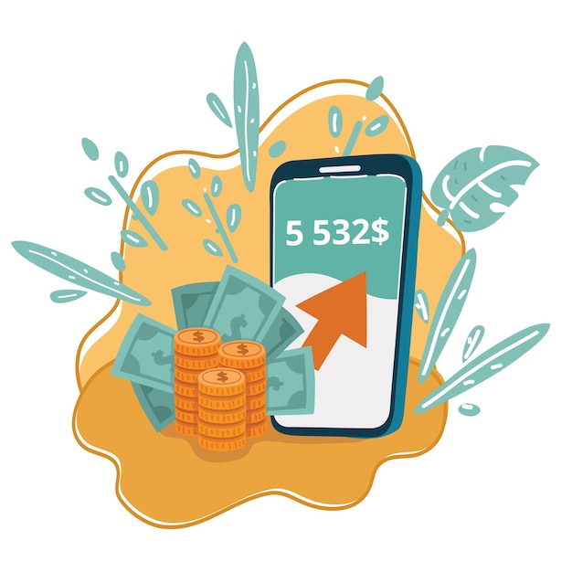 Vector new digital money concept