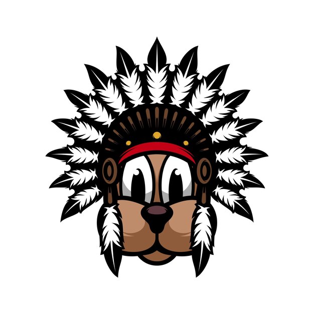 New Dog apache mascot design