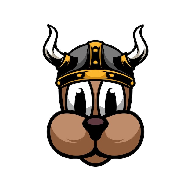 New dog viking mascot design