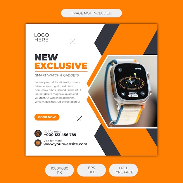 new exclusive smart watch  gadgets - social media promotion