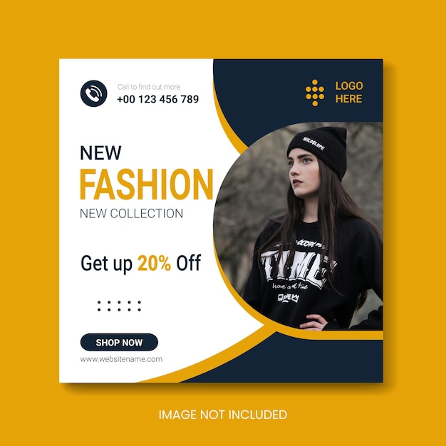 New fashion sale instagram post and social media post template