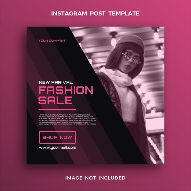 New fashion sale template instagram post