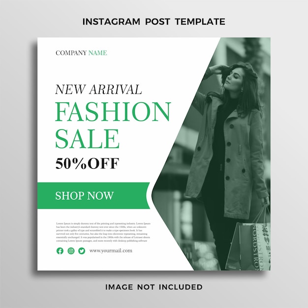 New fashion sale template instagram post