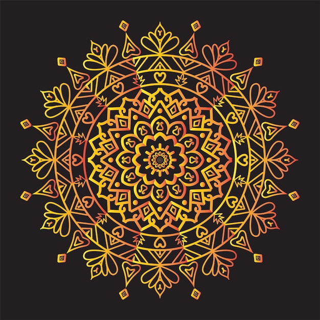 New flower mandala design