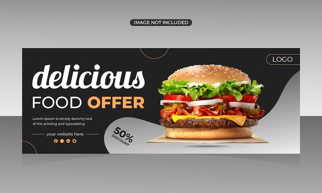 New food  banner design