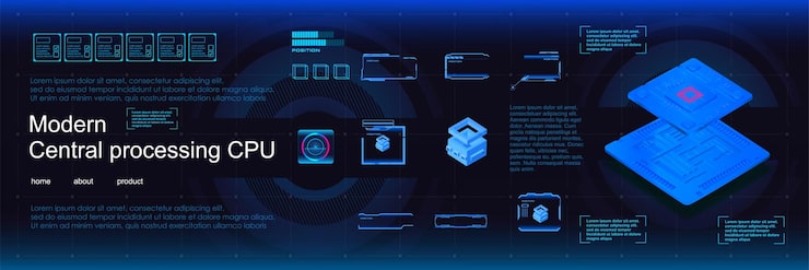 Vector 차세대 마이크로프로세서 컴퓨터를 위한 현실적인 프로세서 새로운 프로세서 발표 전자 마이크로 디바이스 개발 비디오 게임 프로세서