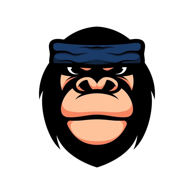 Nuovo design della mascotte della fascia gorilla