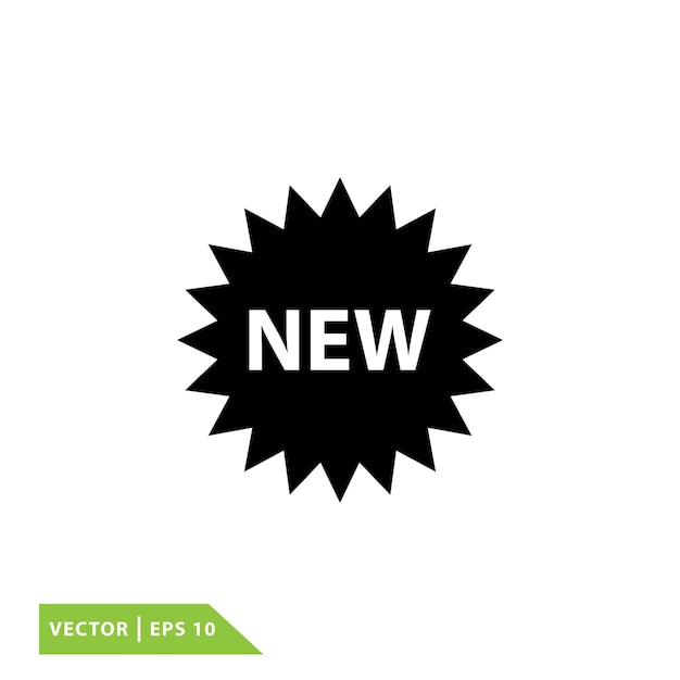 Vector new icon sign vector logo template