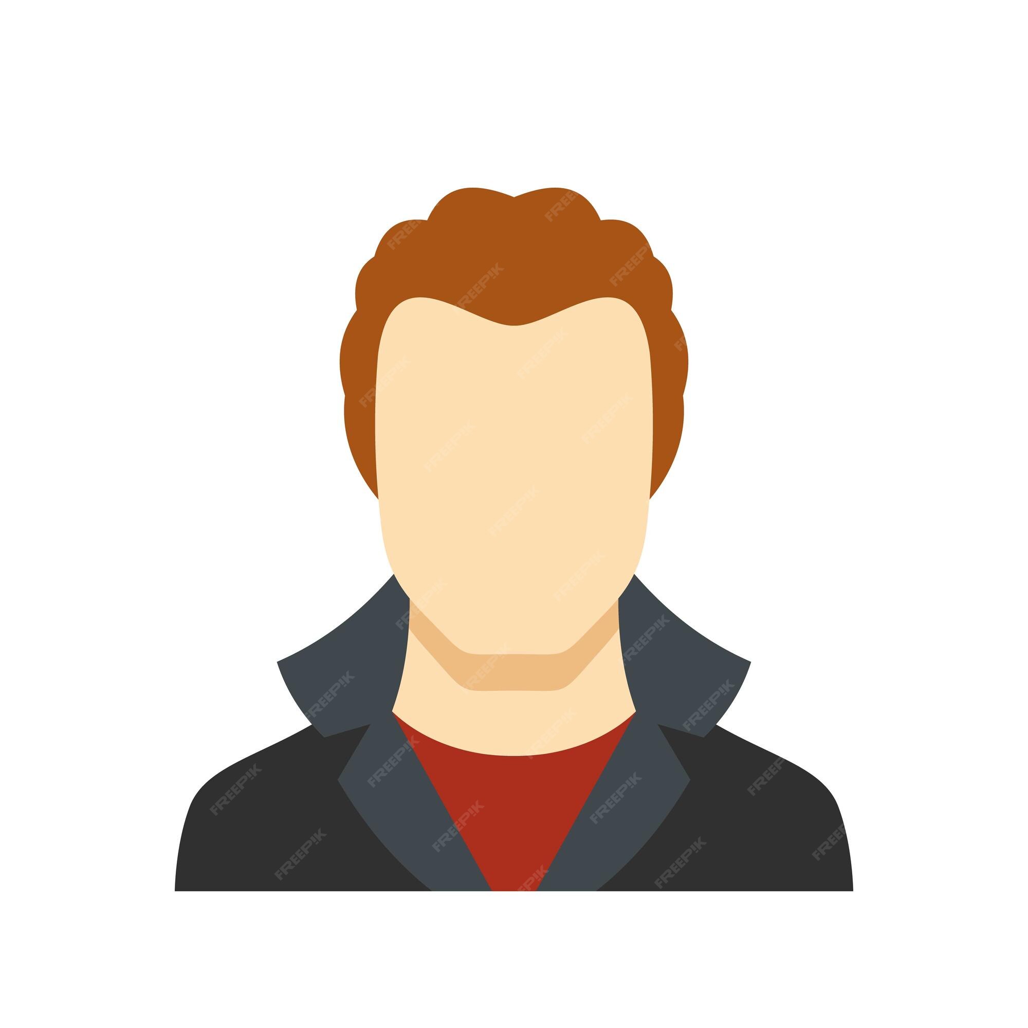 Man avatar icon flat Royalty Free Vector Image