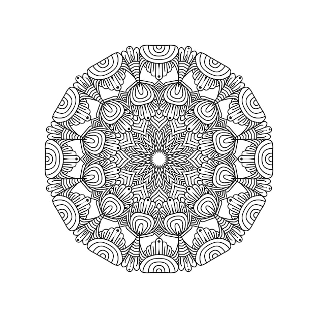 New mandala art designs vector illustration