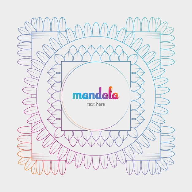 Vector new mandala background