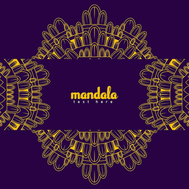 New mandala design in golden color