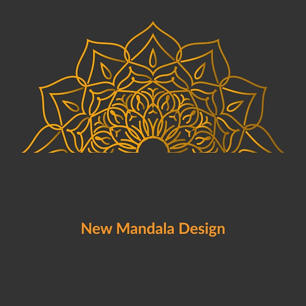 Vettore nuovo design del mandala