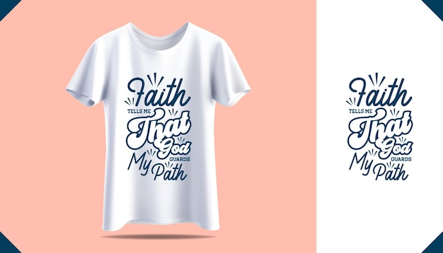 New men's t-shirt print design. Men's white t-shirt mockup. Front view. Motivational Quotes
