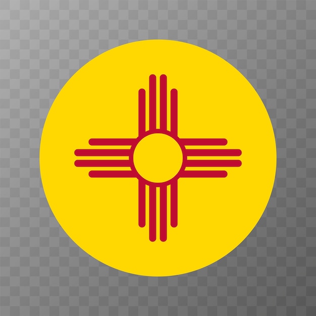 New Mexico state flag Vector illustration