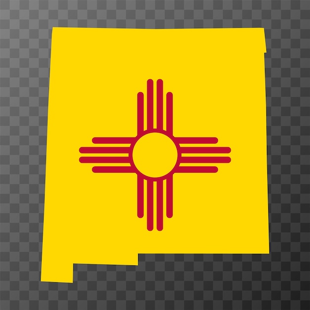 New Mexico state flag Vector illustration