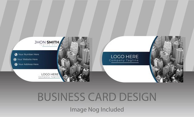 Vector new modern business card design