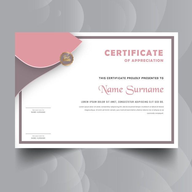 New modern  diploma certificate template design