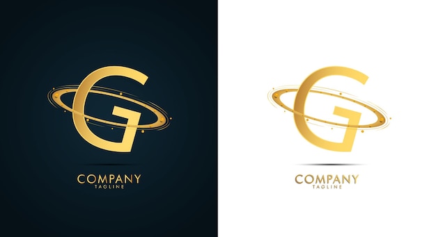 New modern luxury logo design with golden color