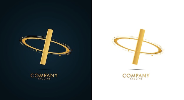 New modern luxury logo design with golden color