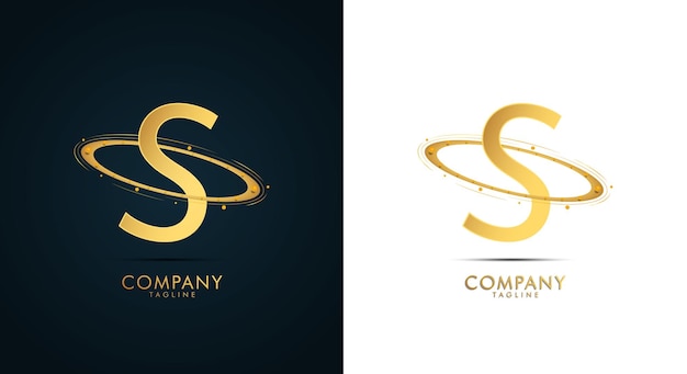 New modern luxury logo design with golden color