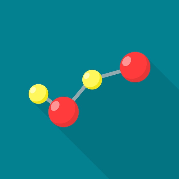 Vector new molecule icon flat illustration of new molecule vector icon for web design