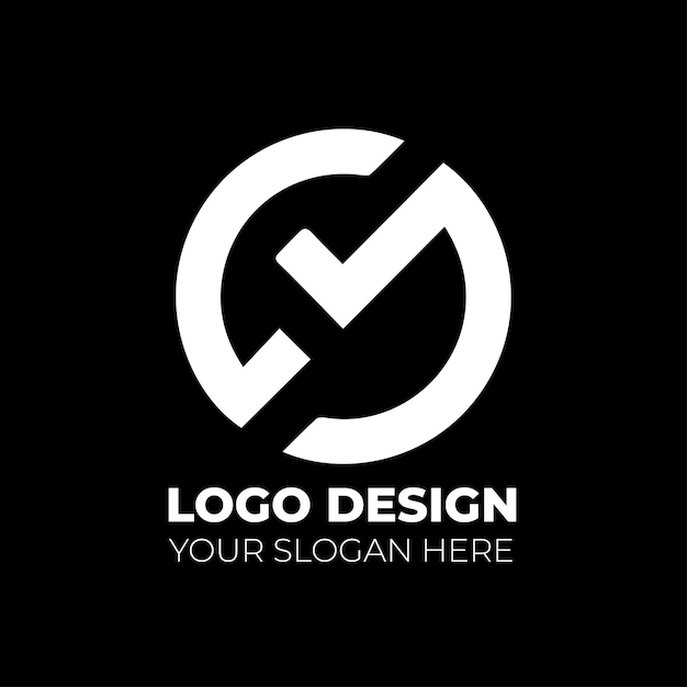 Vector new monogram logo design