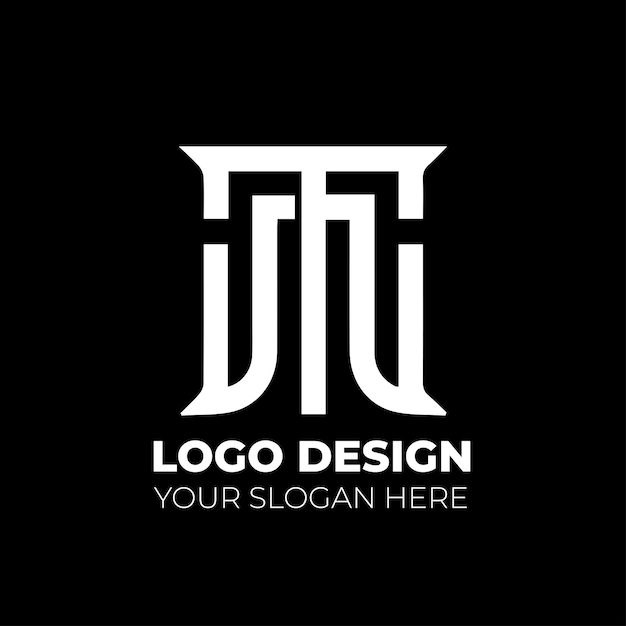 Vector new monogram logo design