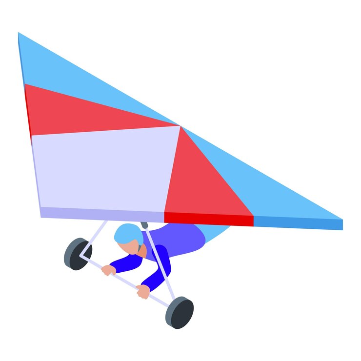 वेक्टर new paraglider icon isometric of new paraglider vector icon for web design isolated on white background