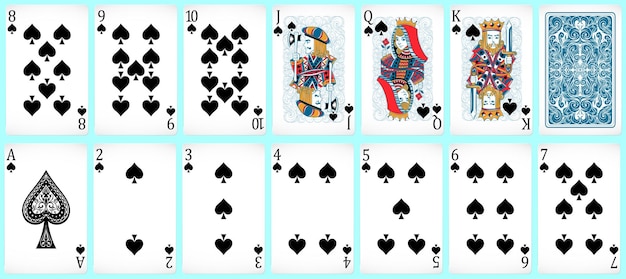 New Poker cards full set four color classic design