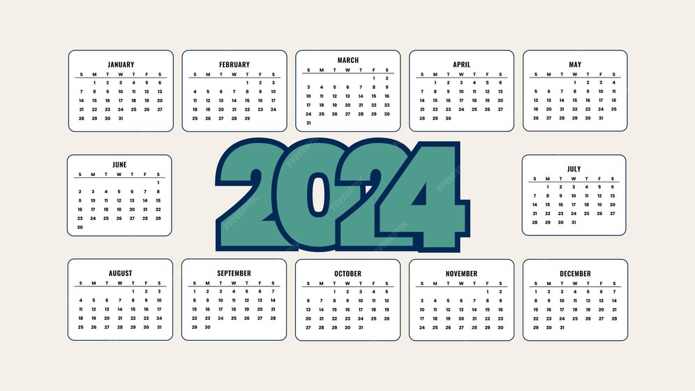 Premium Vector New premium vector 2024 calendar template a design