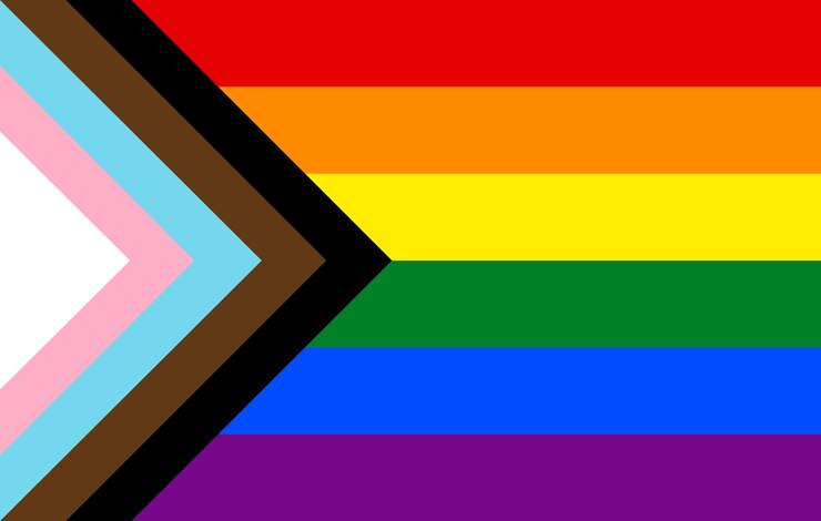 New pride flag LGBTQ Vector illustartion