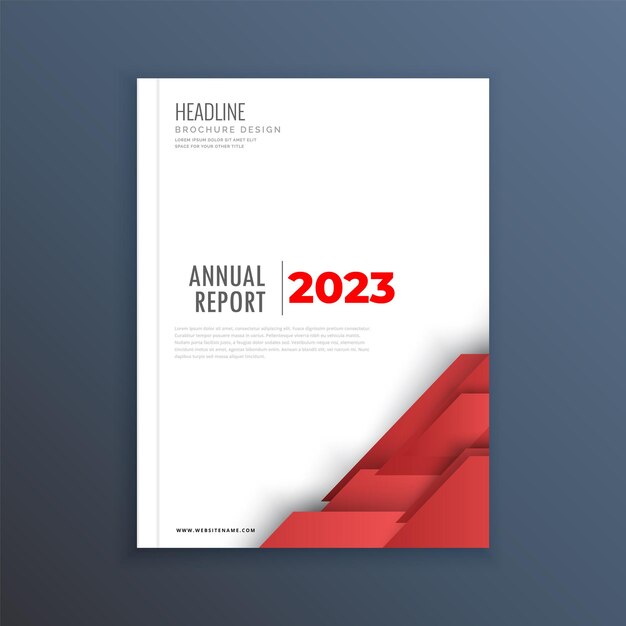 Vector new professional business annual report design template vector