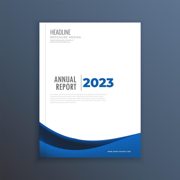 Vector new professional business annual report design template vector