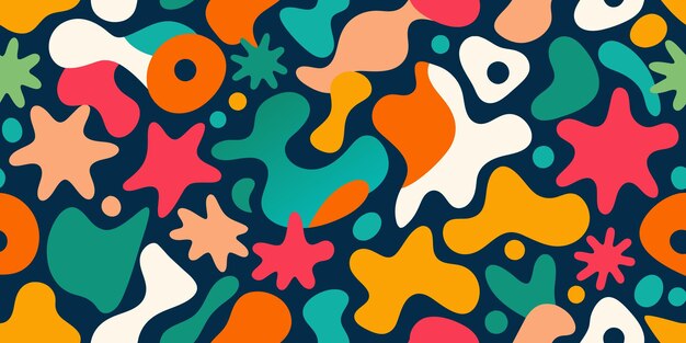 Vector new random pattern border illustration